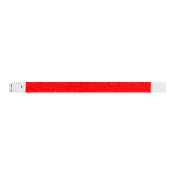 3/4" Custom Tab-Free Tyvek® Wristbands
