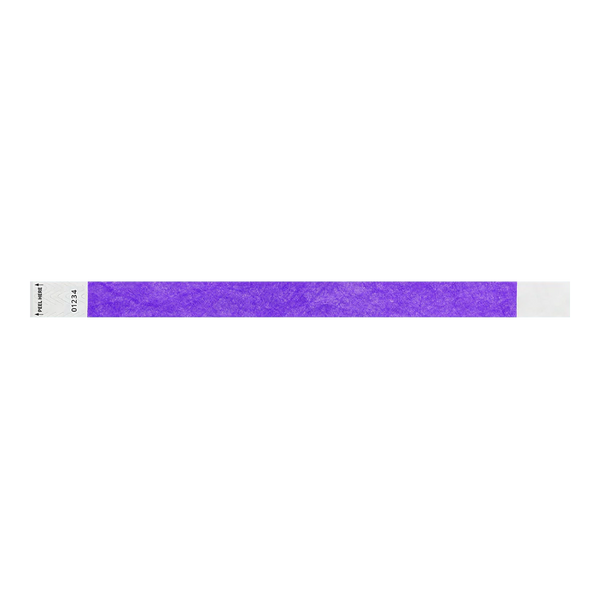 3/4" Custom Tab-Free Tyvek® Wristbands