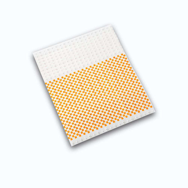 Orange Checkerboard Plastic Wristbands Design