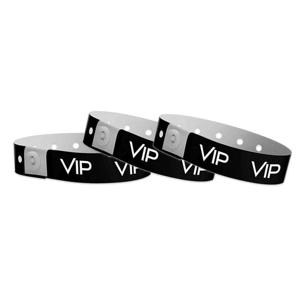 Black VIP Plastic Wristband Design