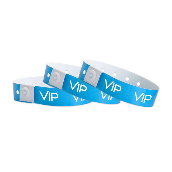 Blue VIP Plastic Wristband Design