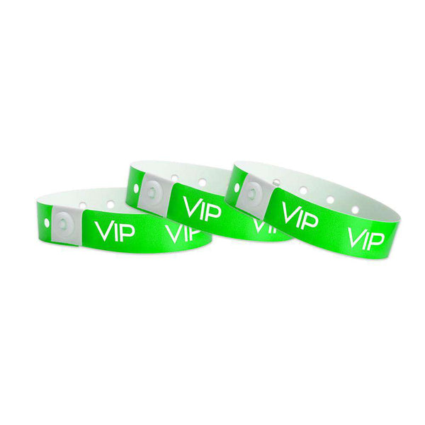 Green VIP Plastic Wristband Design